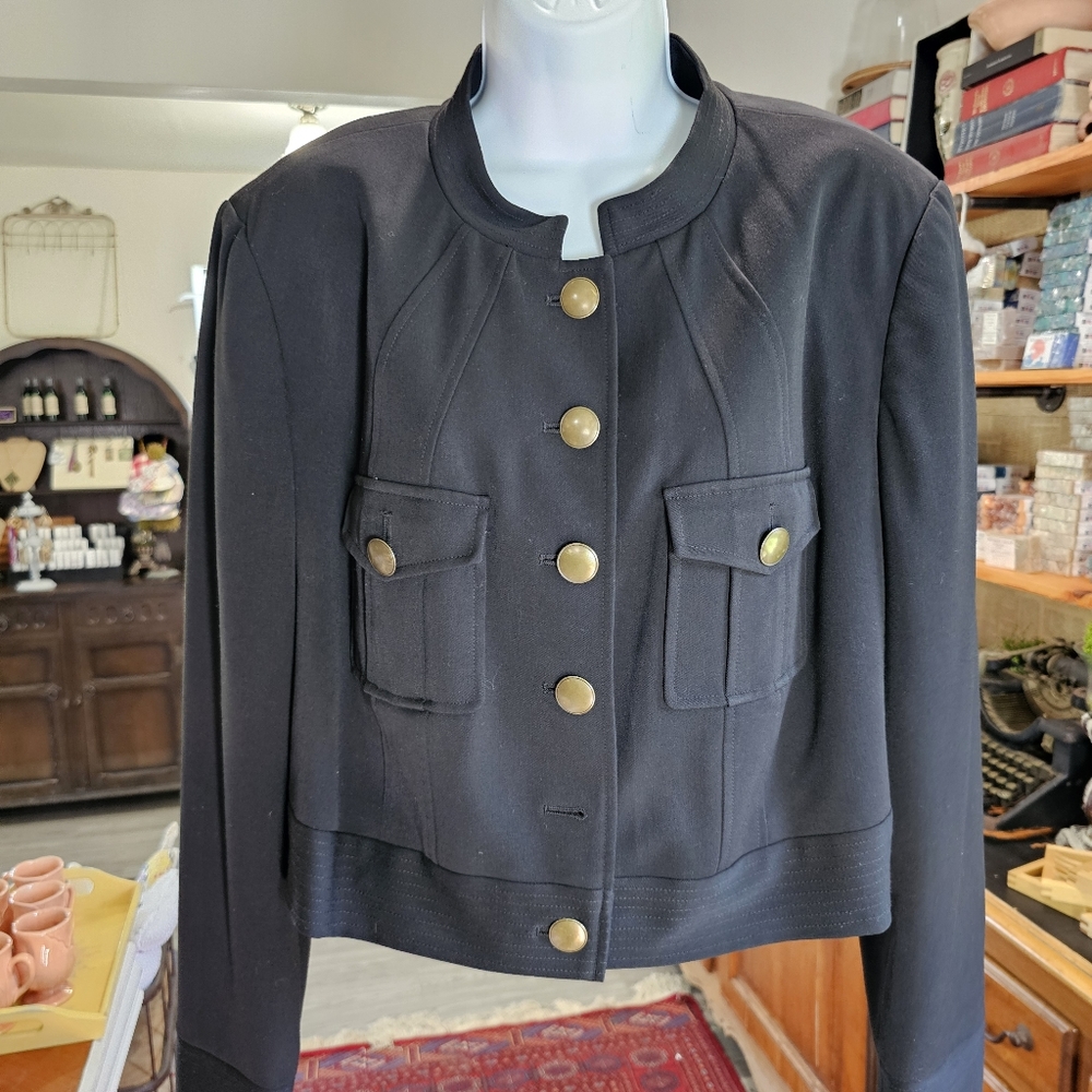 Womens size 18W Worthing Womens Stretch Blazer. Black